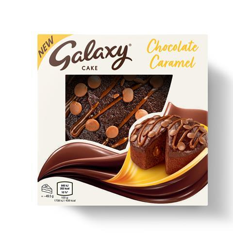 Galaxy Caramel Cake Packshot
