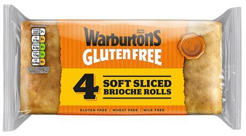 Warburtons-4 Gluten Free Brioche Rolls-AW
