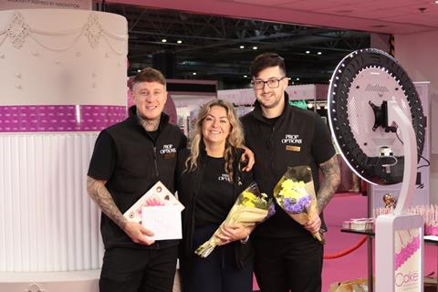 Prop Options - Co-founders Bradley Young (left) and Emily Lamb stand with new CEO Daniel Bradley - 2100x1400