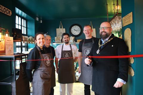 L-r: Naomi Rose, Ian Rose, Dan Smith, Andy Bloom and Cllr Ferguson