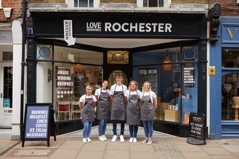 The Love Brownies team outside The Dales Kitchen site