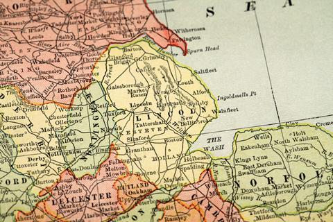 Lincolnshire map