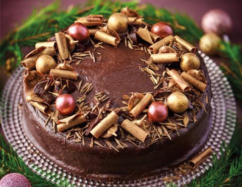 Co-op's Belgian Chocolate Orange Wreath Cake