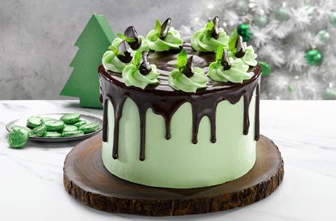 Dawn Foods Xmas Mint Choc Fudge Cake