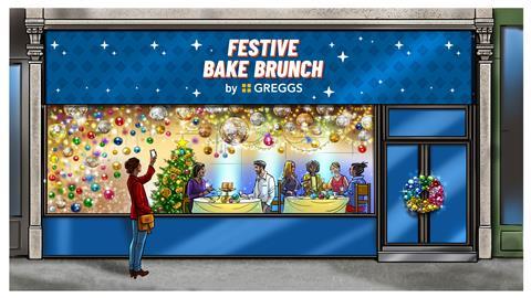 An illustration of the Greggs Festive Bake Brunch
