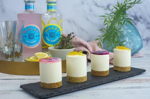 Pleesecakes Malfy gin-infused cheesecakes