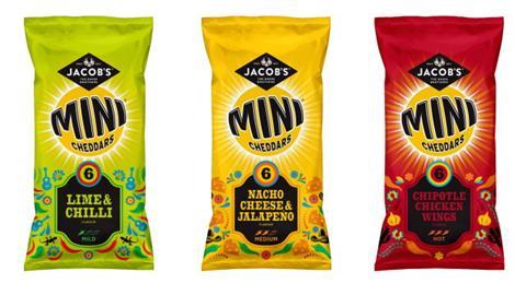 Jacob’s rolls out Mexican flavour Mini Cheddar range