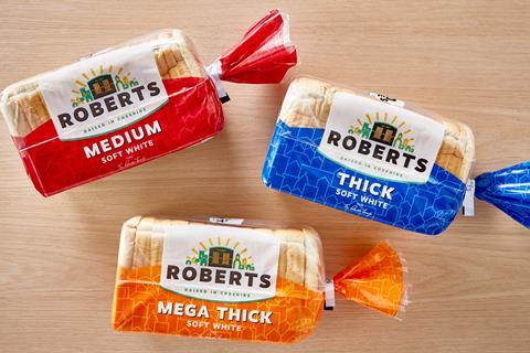Roberts Bakery - three branded wrapped loaves 2100x1400