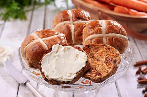 Co-op Carrot Cake Hot Cross Buns