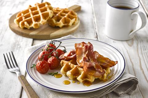 Warburtons Pearl Sugar Belgian Waffles - lifestyle shot