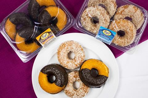 Regal Foods Chocolate Dipped Ring Doughnuts and Coconut Ring Doughnuts