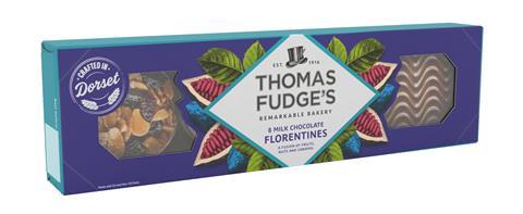 Thomas Fudge's Milk Chocolate Florentine - new packaging