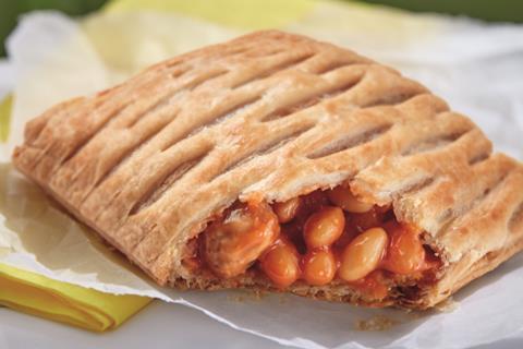 Greggs Vegan Sausage, Bean and CheeZe Melt 2