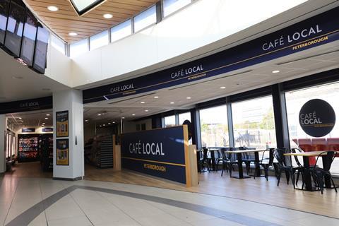 The new Cafe Local flagship store in Peterborough train station