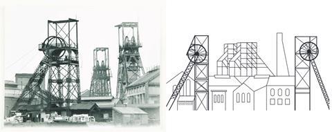 Brace's Bakery - A photo of Oakdale Collier (left) and the line drawing used on packs of new Ernest 100% sourdough loaves - 2100x839