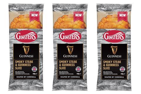 Ginsters steak and guinness slice