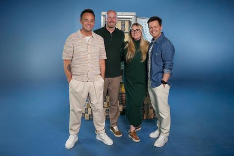 Ant and Dec with Northern Dough Co founders Amy and Chris Cheadle