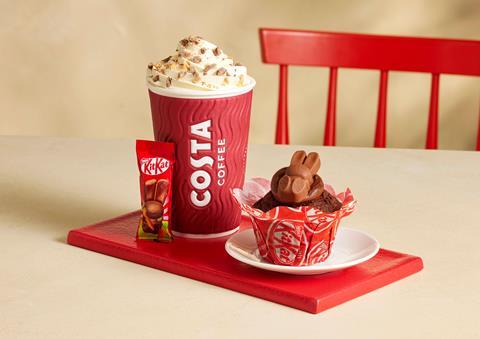 Kit Kat Muffin_Kit Kat Hot Chocolate Takeaway_Costa Coffee_Spring 2024