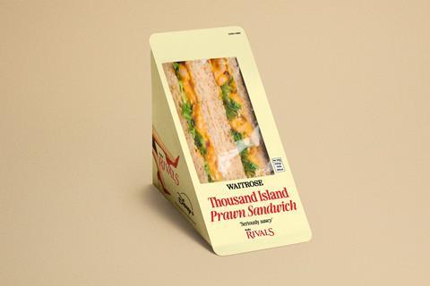 Waitrose thousand island prawn sandwich