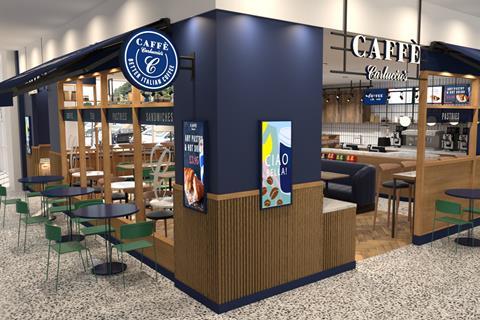 Artist's impression of Caffè Carluccio's