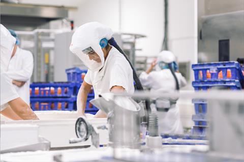 Finsbury Food Group - Workers on a bakery production line - 2100x1400