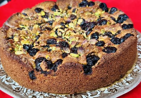 Pistachio & Cherry Cake - Uptons of Bassett