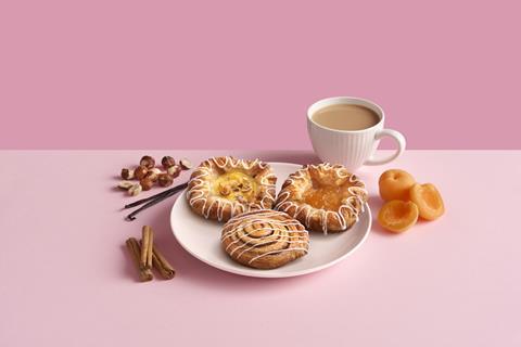 A selection of Danish pastries made by Lantmännen Unibake UK