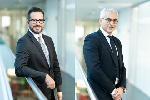 Puratos' new chairman of the board Cédric van Belle (left) and incoming CEO Pierre Tossut
