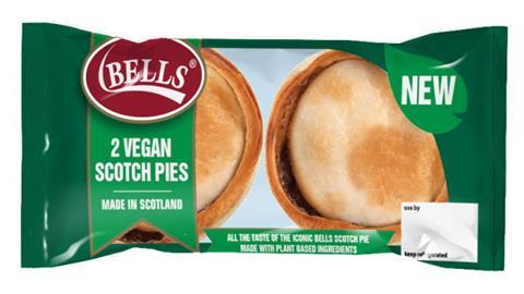 Bells rolls out vegan Scotch pie into Tesco stores