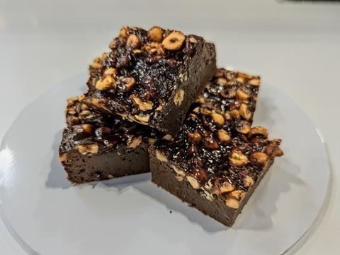 British Baker - Miso Caramel Hazelnut Brownie, Two Magpies Bakery 3