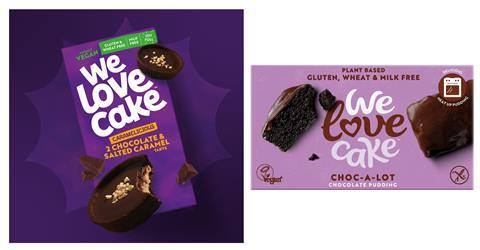 We Love Cake's new branding (left) compared to its former design (right)  2100x1098