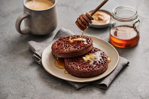 Tesco Finest chocolate sourdough crumpets