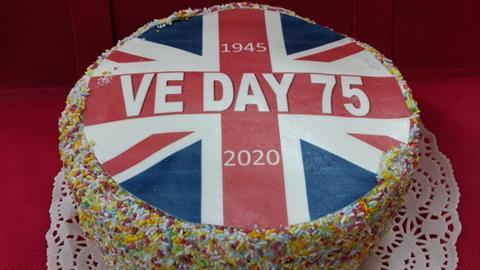 Stacey’s Bakery unveils VE Day celebration cake