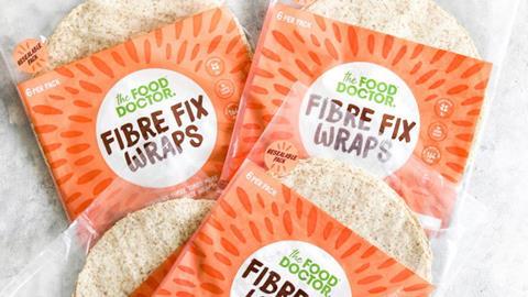 The Food Doctor launches wrap containing 6g of fibre