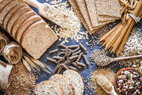 Wholegrain bread, paste, and crackers