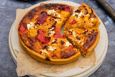 Higgidy Mediterranean Pepper & Feta Quiche - Veg-Packed Sharing size