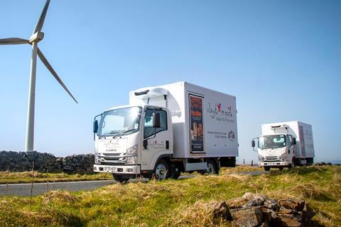 The Isuzu Grafter ‘Green’ vans with Clayton Park Bakery livery