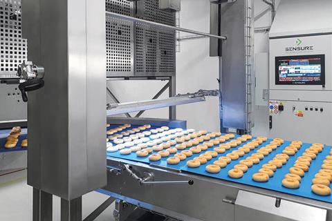 Sensure - Doughnut production line monitored by a Sensure vision inspection system - 2100x1400