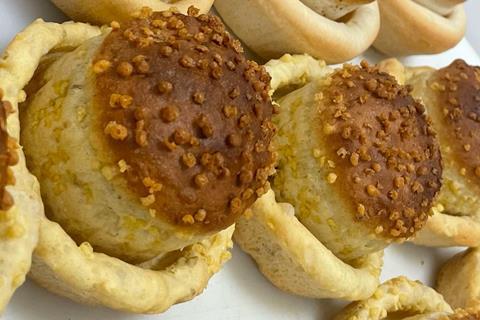 Seeded Baked bread bowls and rolls