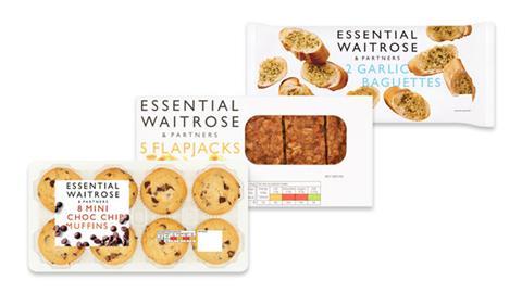 Waitrose revamps Essential range with baked goods