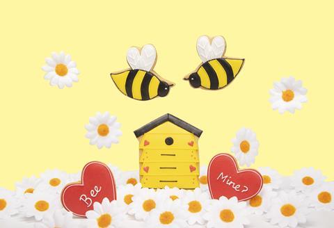 Biscuiteers Bee Mine Valentine's Day