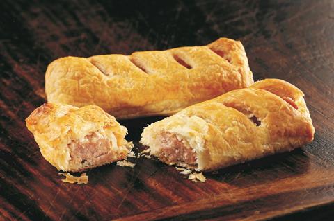 Sausage roll from Cooplands Bakery