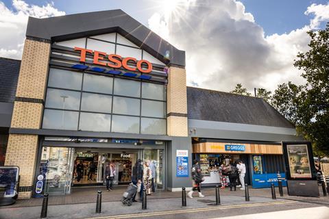 Bitesize Greggs unit at Tesco Southwark