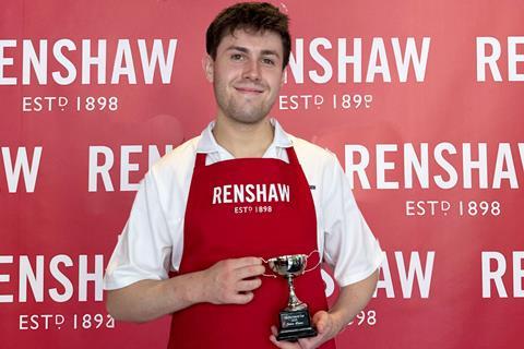 British Bakels - Jamie Howie with his take home trophy replica of the Renshaw Cup - 2100x1400