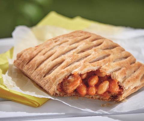 Greggs Vegan Sausage, Bean and CheeZe Melt 2