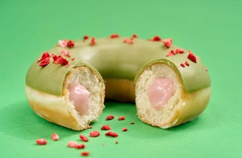 Krispy Kreme - Matcha Strawberry Doughnut