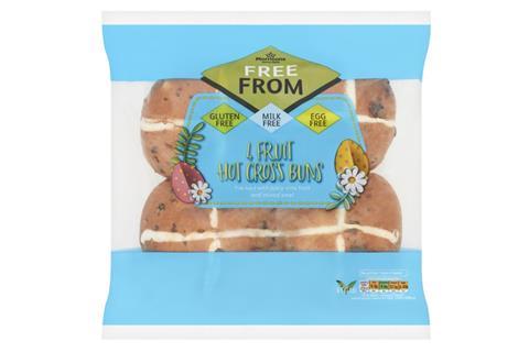 Morrisons' Free From Hot Cross Buns