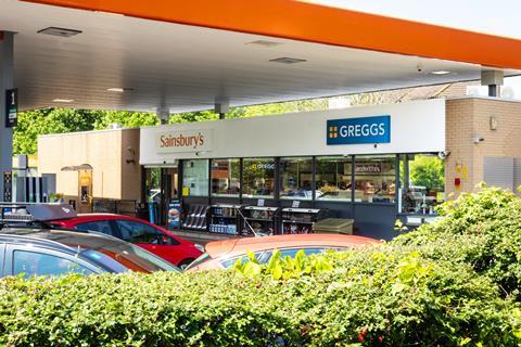 Greggs new shop concession at the petrol station of Sainsbury’s Bridgeway superstore in Cobham  2100x1400