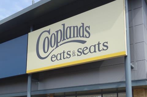 Outside the Cooplands Eats & Seats in Scarborough