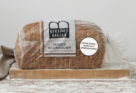 Bertinet Bakery new softer seeded sourdough loaves in packaging